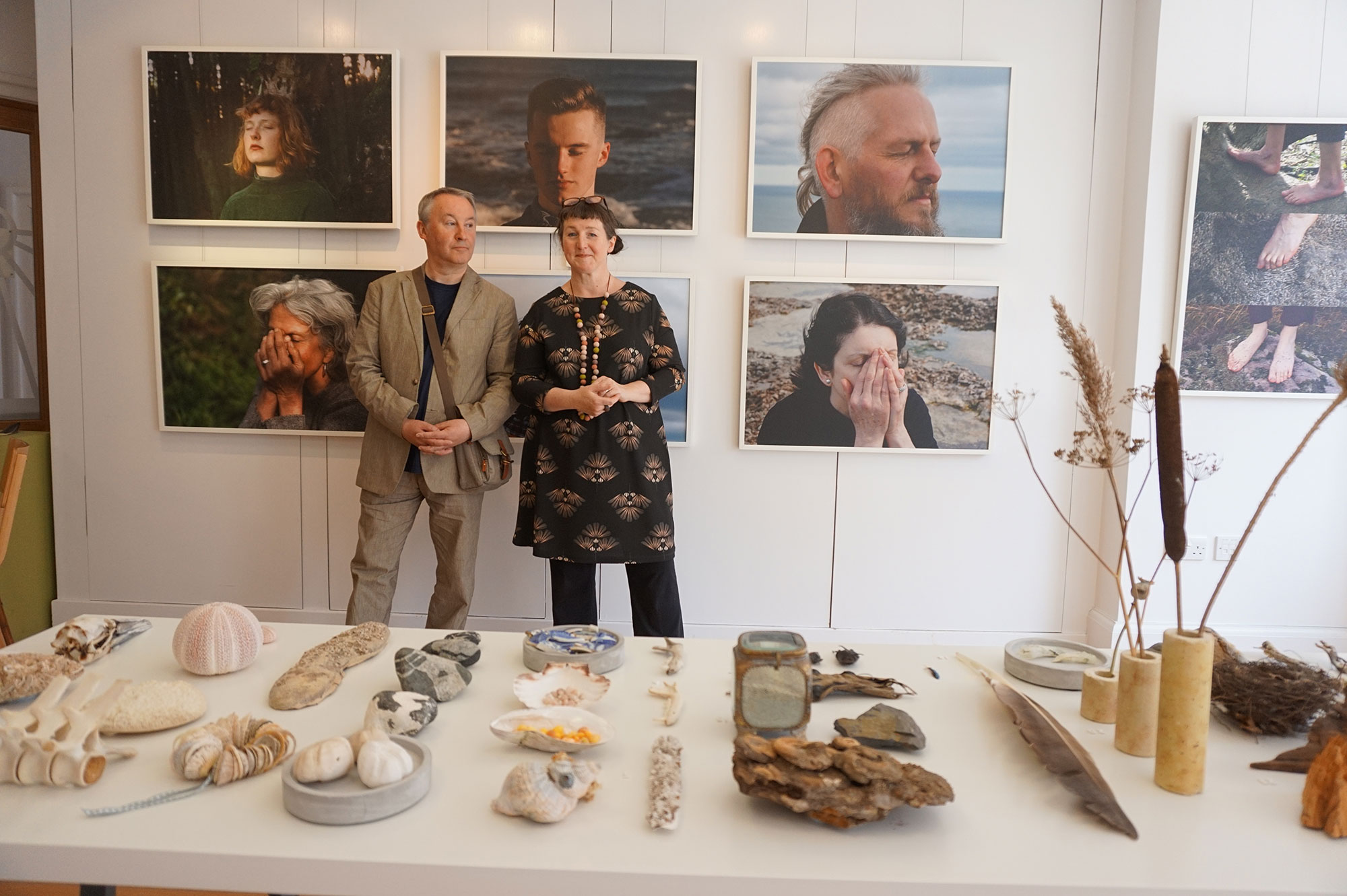 Dalziel + Scullion with work they created as part of their John Muir Residency in Dunbar in 2018